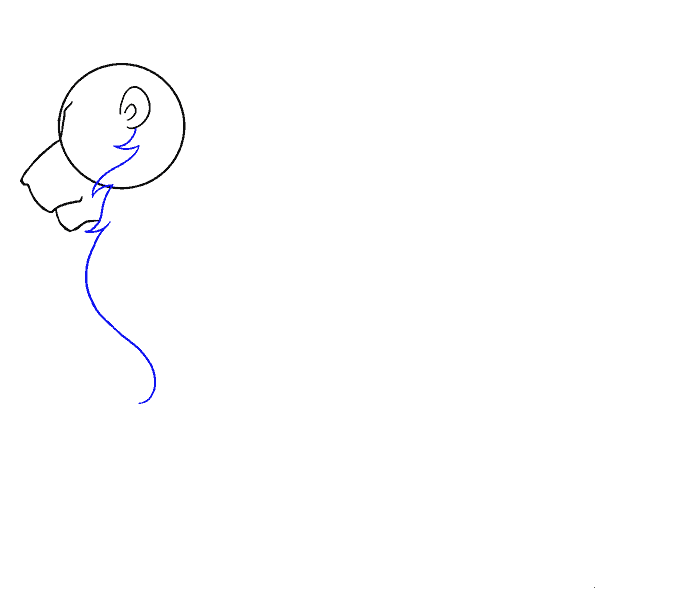 Hướng dẫn cách vẽ con Sư tử đơn giản cho bé - Bước 5