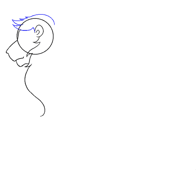 Hướng dẫn cách vẽ con Sư tử đơn giản cho bé - Bước 6