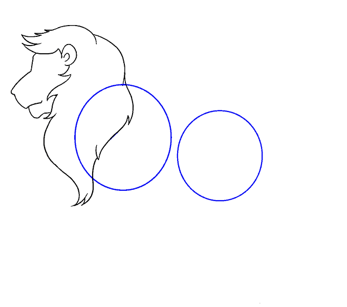 Hướng dẫn cách vẽ con Sư tử đơn giản cho bé - Bước 8