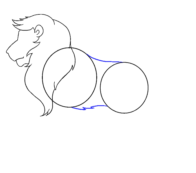 Hướng dẫn cách vẽ con Sư tử đơn giản cho bé - Bước 9