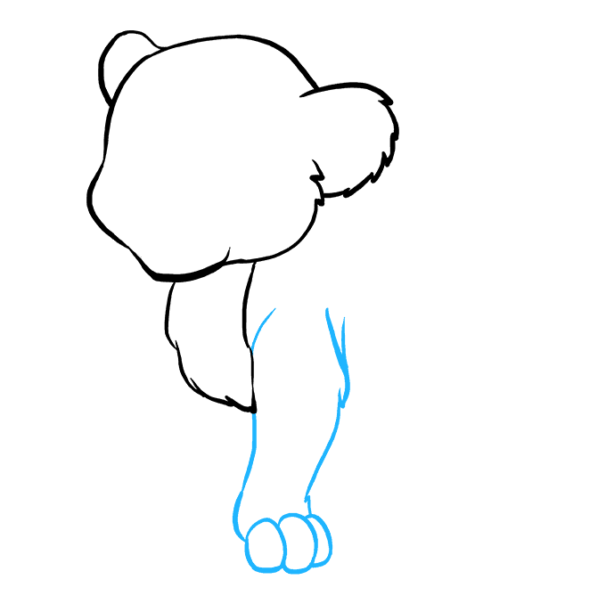 Hướng dẫn cách vẽ con sư tử chi tiết từng bước và đơn giản cho bé - Bước 4