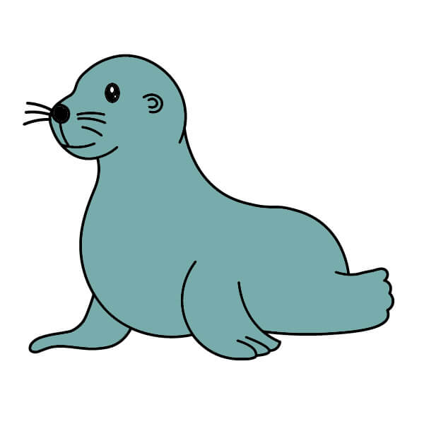 Bài học vẽ sư tử biển thân thiện với trẻ em