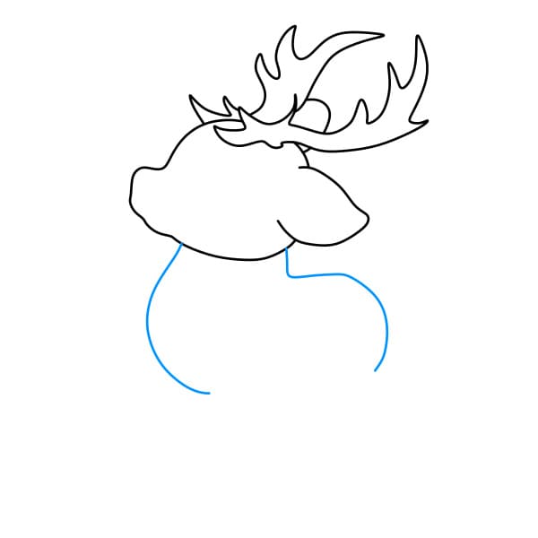 Hướng dẫn cách vẽ một con Tuần Lộc đơn giản và đẹp cho bé - Bước 4