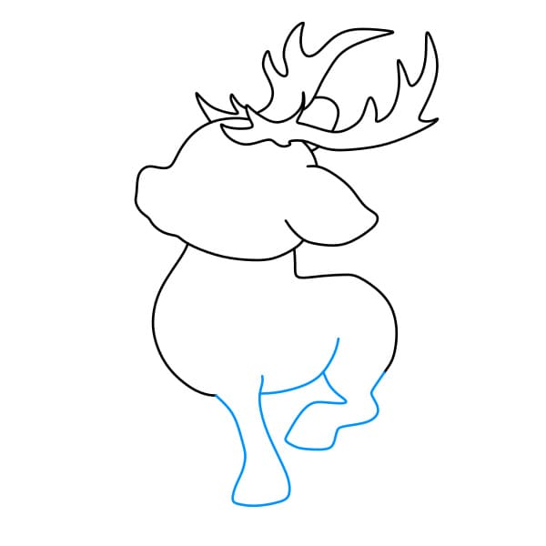 Hướng dẫn cách vẽ một con Tuần Lộc đơn giản và đẹp cho bé - Bước 5