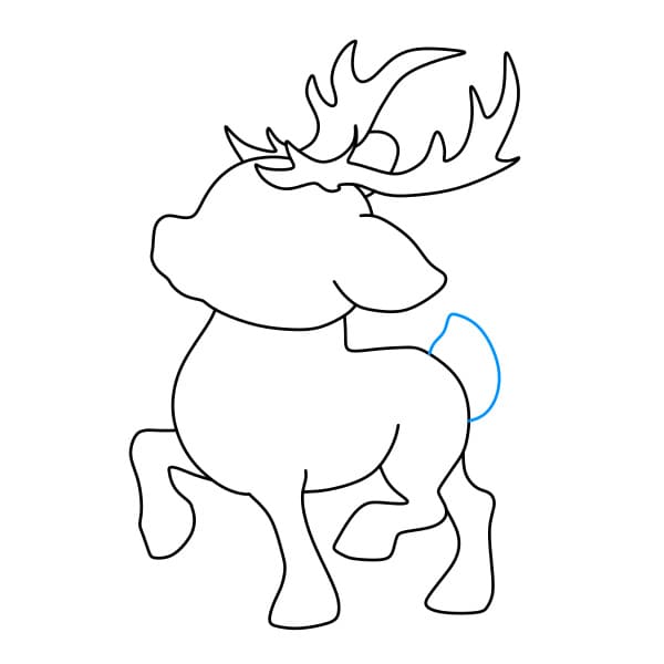 Hướng dẫn cách vẽ một con Tuần Lộc đơn giản và đẹp cho bé - Bước 6