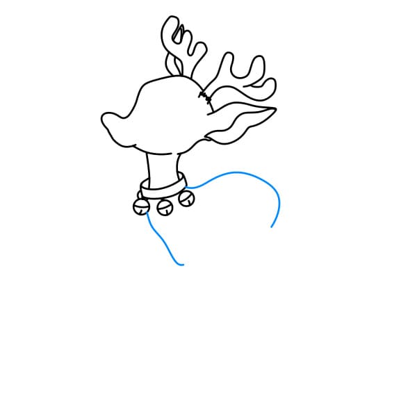 Hướng dẫn cách vẽ một con Tuần Lộc nhỏ đơn giản và đẹp cho bé - Bước 5