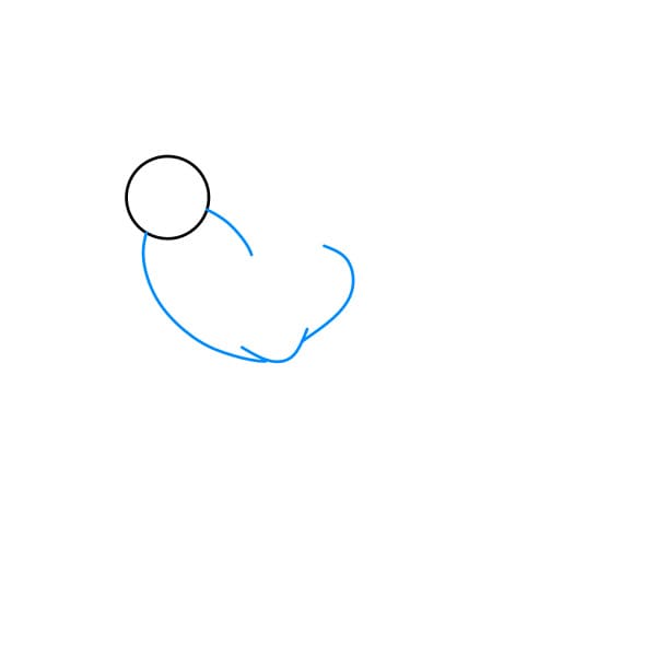 Hướng dẫn cách vẽ một con Tuần Lộc vui vẻ và yêu đời cho bé - Bước 2