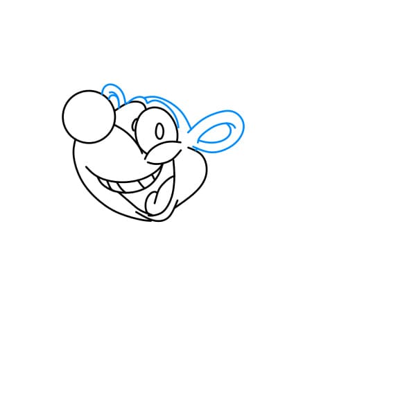 Hướng dẫn cách vẽ một con Tuần Lộc vui vẻ và yêu đời cho bé - Bước 4