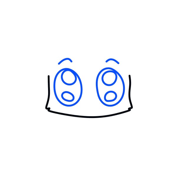 Hướng dẫn vẽ con dơi đơn giản cho bé - Bước 2