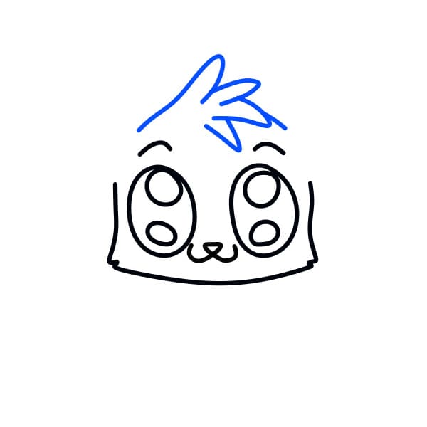 Hướng dẫn vẽ con dơi đơn giản cho bé - Bước 4