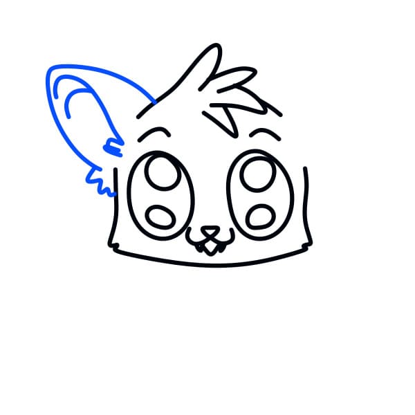 Hướng dẫn vẽ con dơi đơn giản cho bé - Bước 5