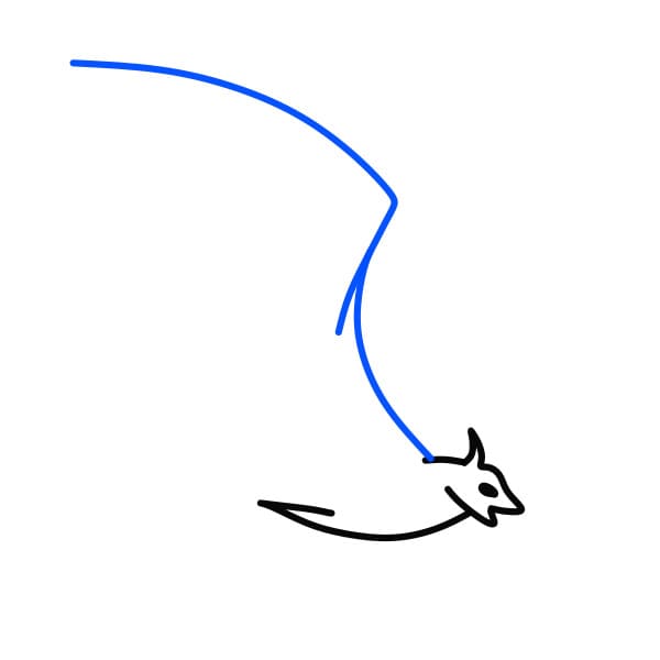 Hướng dẫn vẽ chú dơi đang bay - Bước 3