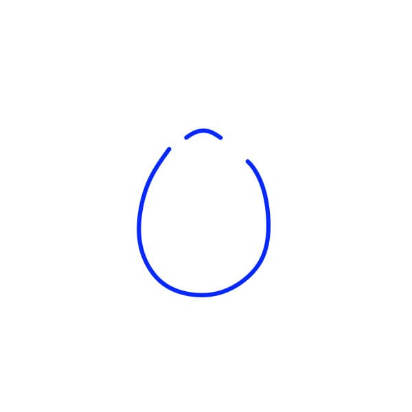 Hướng dẫn vẽ con dơi mặt heo - Bước 1