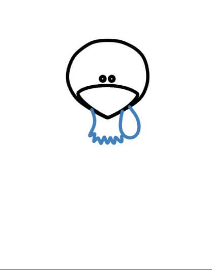 Hướng dẫn vẽ con gà tây đơn giản. - Bước 3