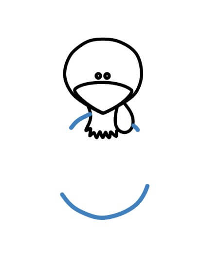 Hướng dẫn vẽ con gà tây đơn giản. - Bước 4