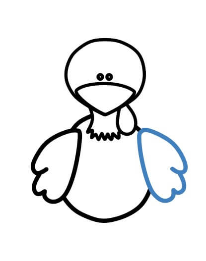 Hướng dẫn vẽ con gà tây đơn giản. - Bước 6