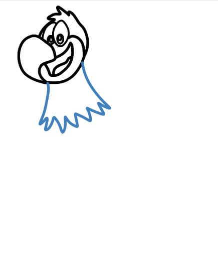 Hướng dẫn vẽ con gà tây phong cách hoạt hình. - Bước 4