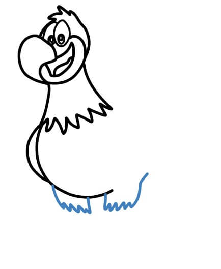 Hướng dẫn vẽ con gà tây phong cách hoạt hình. - Bước 6