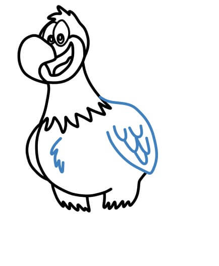 Hướng dẫn vẽ con gà tây phong cách hoạt hình. - Bước 7
