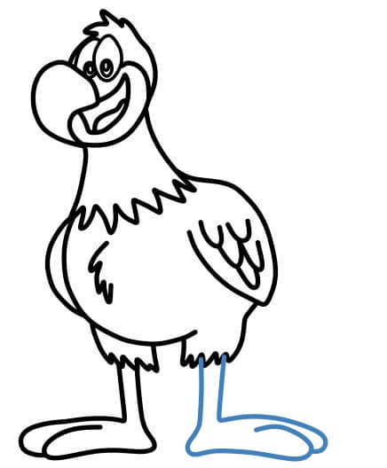 Hướng dẫn vẽ con gà tây phong cách hoạt hình. - Bước 9