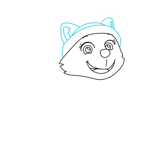 Hướng dẫn vẽ những chú chó anh hùng – Paw Patrol đơn giản và đẹp cho bé - Bước 3