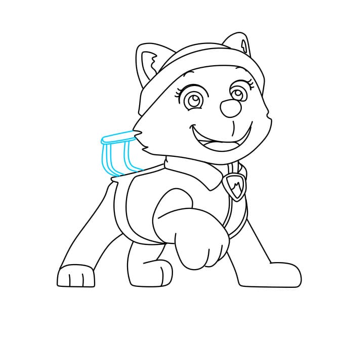 Hướng dẫn vẽ những chú chó anh hùng – Paw Patrol đơn giản và đẹp cho bé - Bước 6