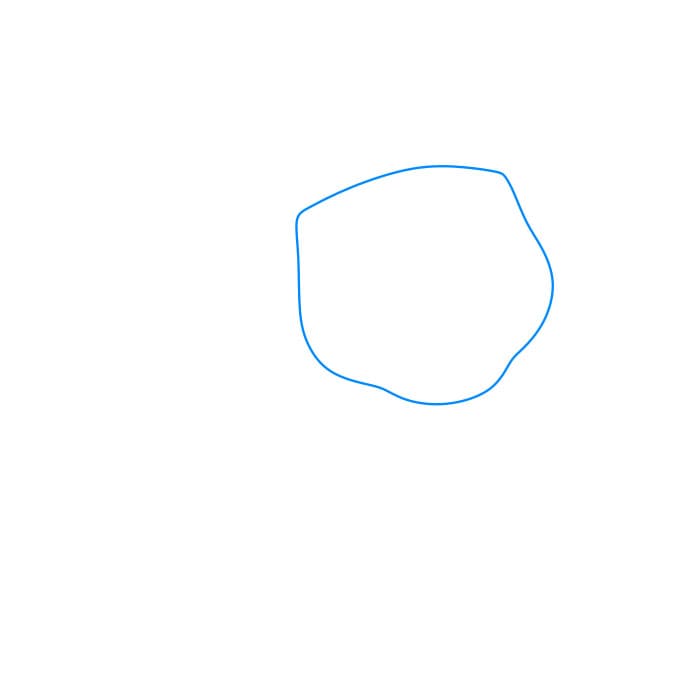 Hướng dẫn cách vẽ chú chó siêu anh hùng – Rubble đơn giản và đẹp - Bước 1