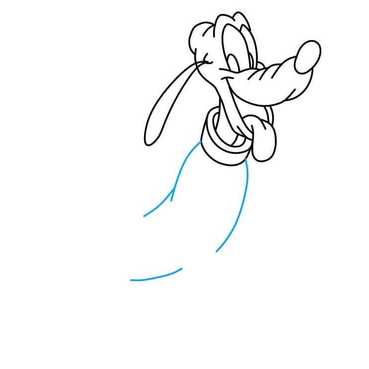 Hướng dẫn cách vẽ chú chó Pluto đáng yêu và đơn giản cho bé - Bước 3