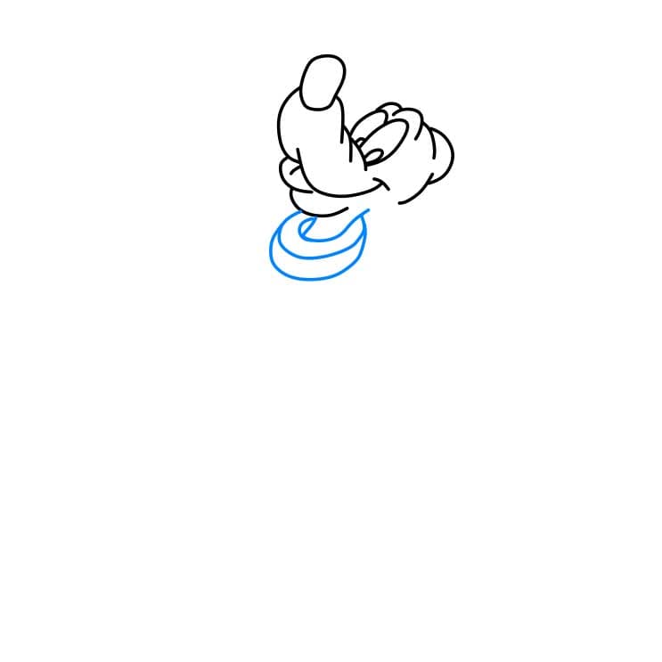 Hướng dẫn vẽ dễ dàng : chú chó Pluto - Bước 3