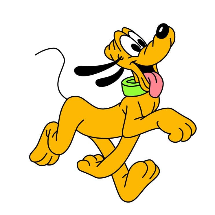 Hướng dẫn vẽ chú chó Pluto đơn giản dễ thương