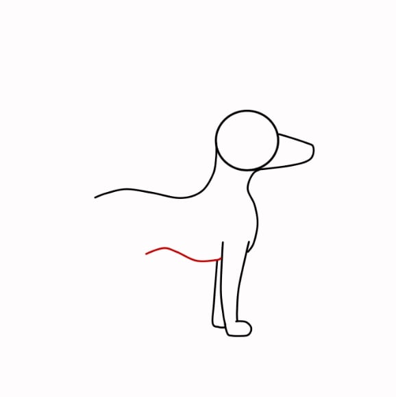 Hướng dẫn vẽ con chó siêu dễ cho bé - Bước 5