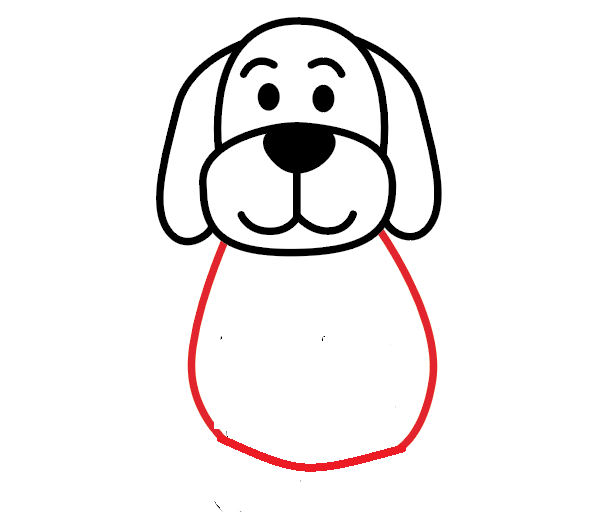 Hướng dẫn cách vẽ con chó dễ thương và đơn giản cho bé - Bước 5