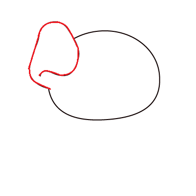 Hướng dẫn cách vẽ con chó đơn giản và dễ thương cho bé - Bước 2