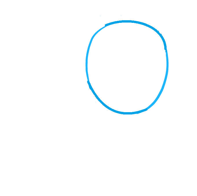 Hướng dẫn cách vẽ con chó siêu dễ thương và đáng yêu ngộ nghĩnh cho bé - Bước 1