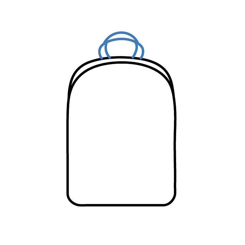 Hướng dẫn vẽ một chiếc Balo hiện đại. - Bước 2