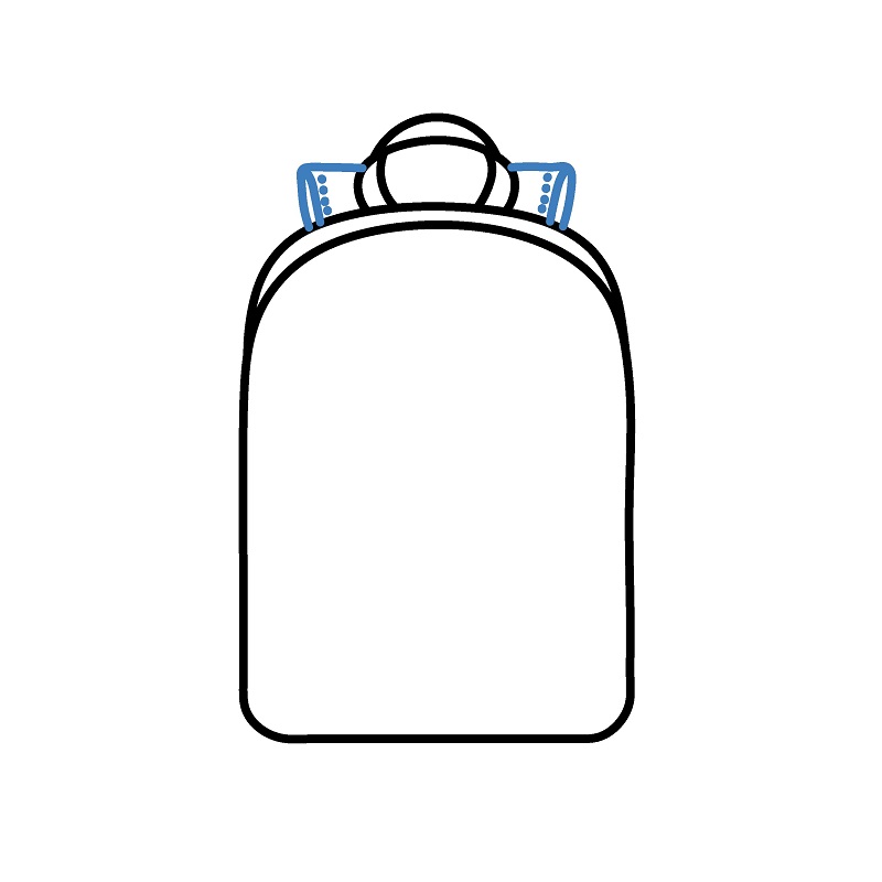 Hướng dẫn vẽ một chiếc Balo hiện đại. - Bước 3