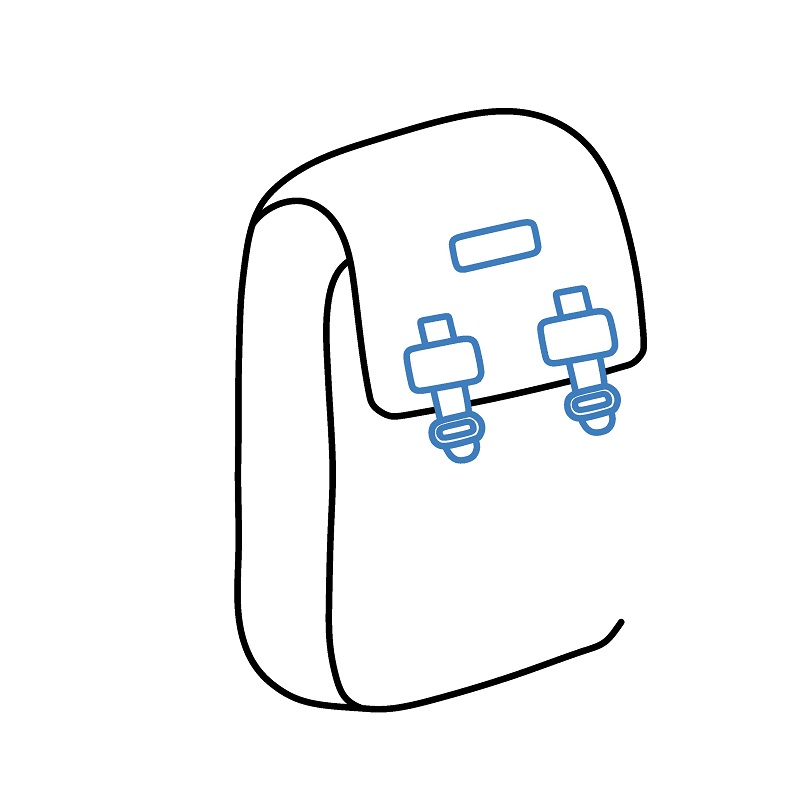 Hướng dẫn vẽ một chiếc Balo thời trang. - Bước 2