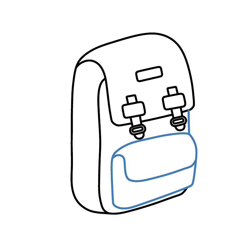 Hướng dẫn vẽ một chiếc Balo thời trang. - Bước 3