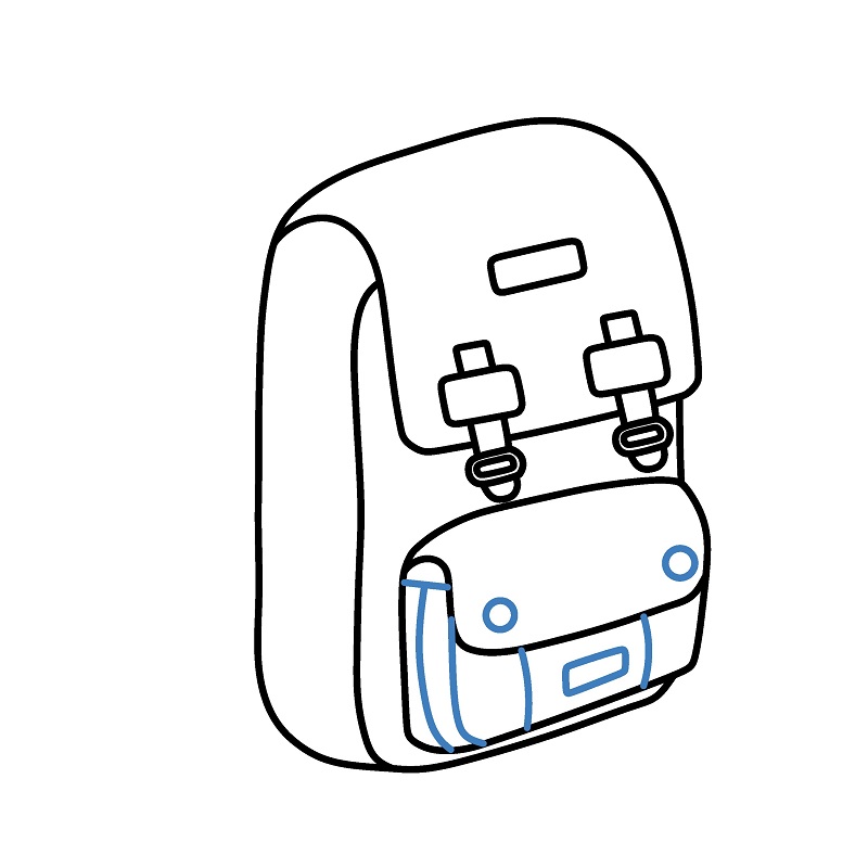 Hướng dẫn vẽ một chiếc Balo thời trang. - Bước 4