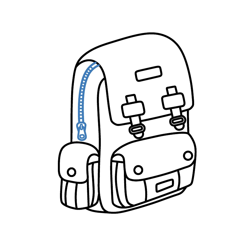 Hướng dẫn vẽ một chiếc Balo thời trang. - Bước 6