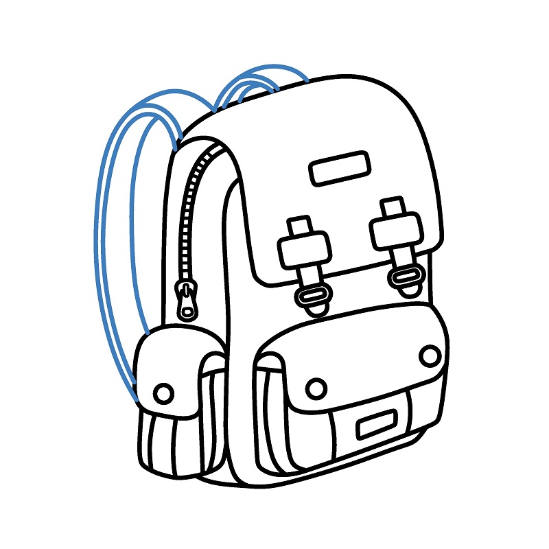 Hướng dẫn vẽ một chiếc Balo thời trang. - Bước 7