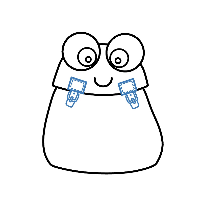 Hướng dẫn vẽ chiếc Balo hoạt hình đáng yêu. - Bước 4