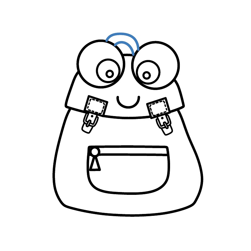 Hướng dẫn vẽ chiếc Balo hoạt hình đáng yêu. - Bước 6