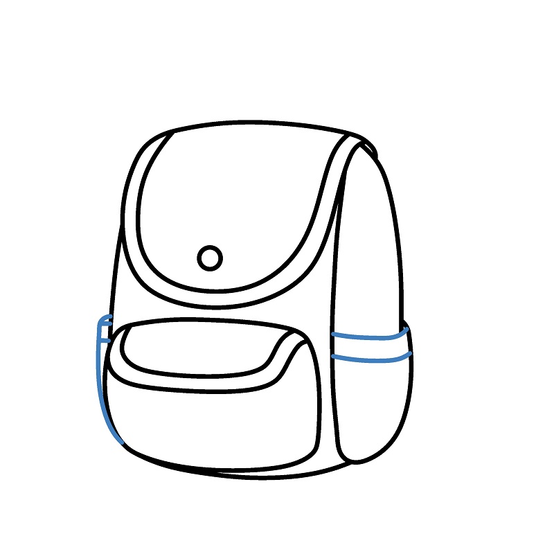 Hướng dẫn vẽ một chiếc Balo đơn giản. - Bước 4