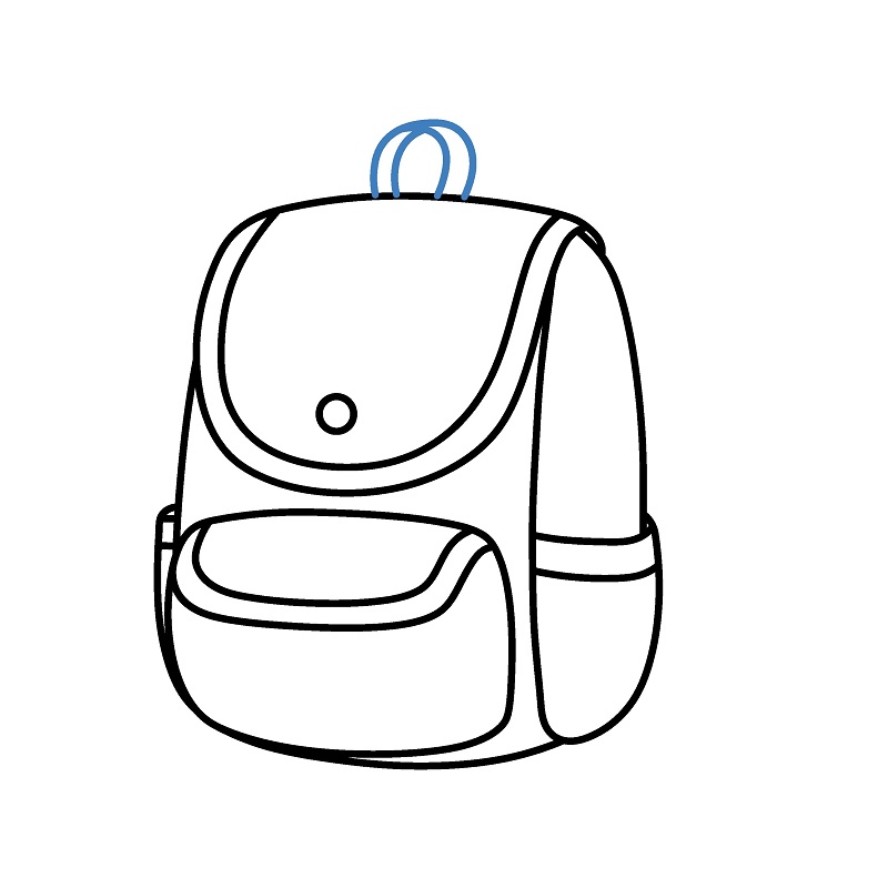 Hướng dẫn vẽ một chiếc Balo đơn giản. - Bước 5