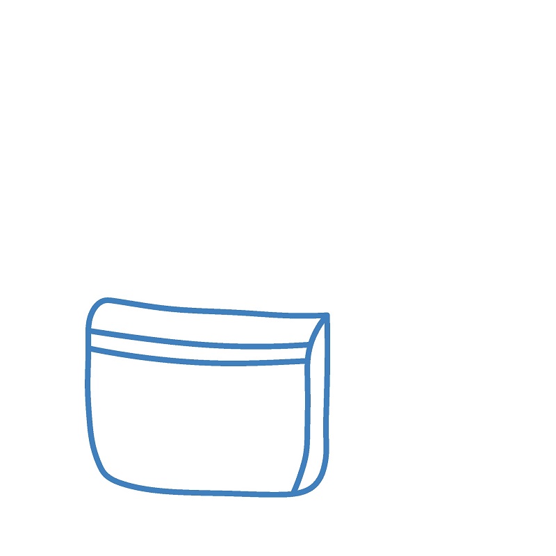 Hướng dẫn vẽ một chiếc Balo đẹp mắt. - Bước 1