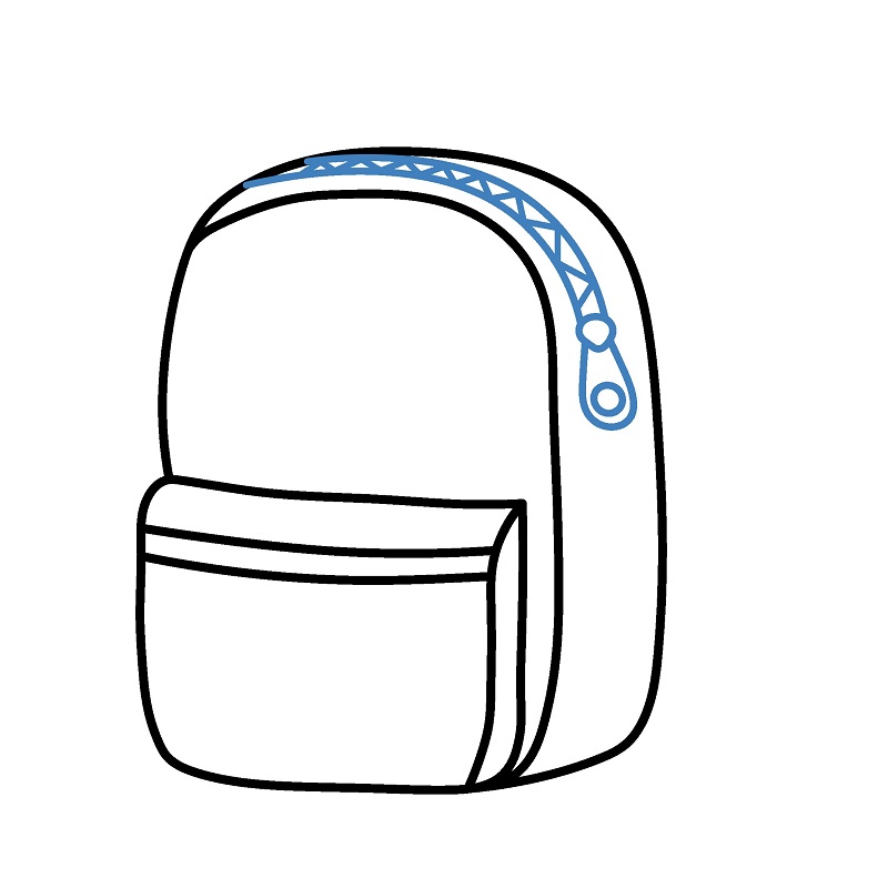 Hướng dẫn vẽ một chiếc Balo đẹp mắt. - Bước 3