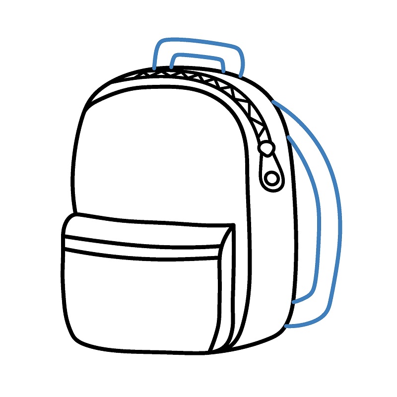 Hướng dẫn vẽ một chiếc Balo đẹp mắt. - Bước 4