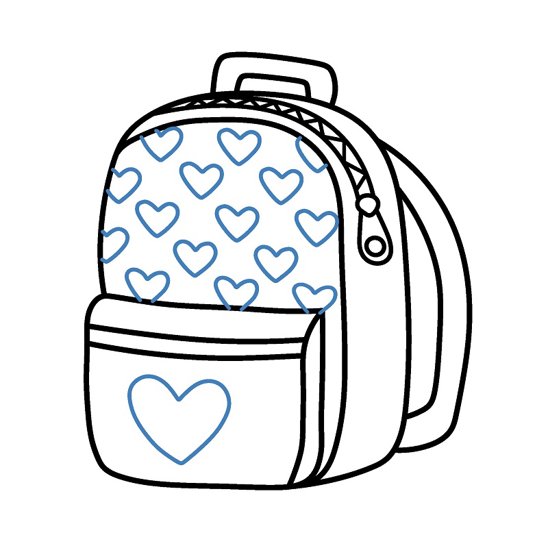 Hướng dẫn vẽ một chiếc Balo đẹp mắt. - Bước 5