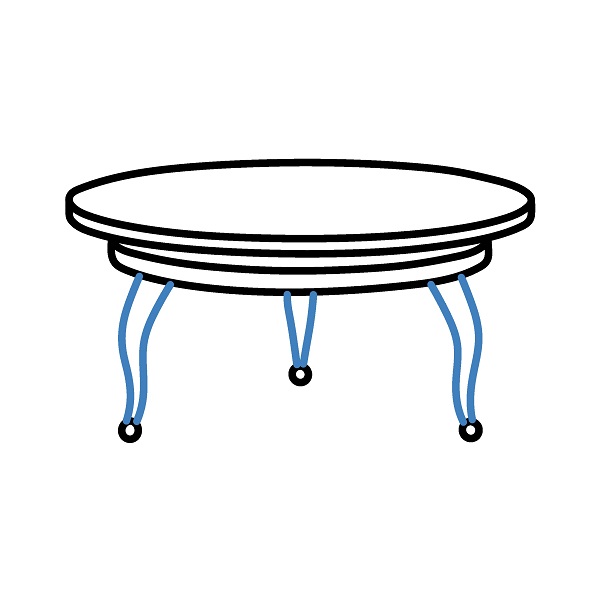 Hướng dẫn vẽ cái bàn tròn. - Bước 5